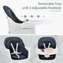INFANS 8 in 1 Baby High Chair, Convertible Highchair for Babies and Toddlers, Infant Dining Booster Seat, Kids Stool Table Chair Set