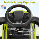 INFANS 3 in 1 Ride on Push Car, Licensed Lamborghini Baby Stroller Sliding Walking Car with Push Handle