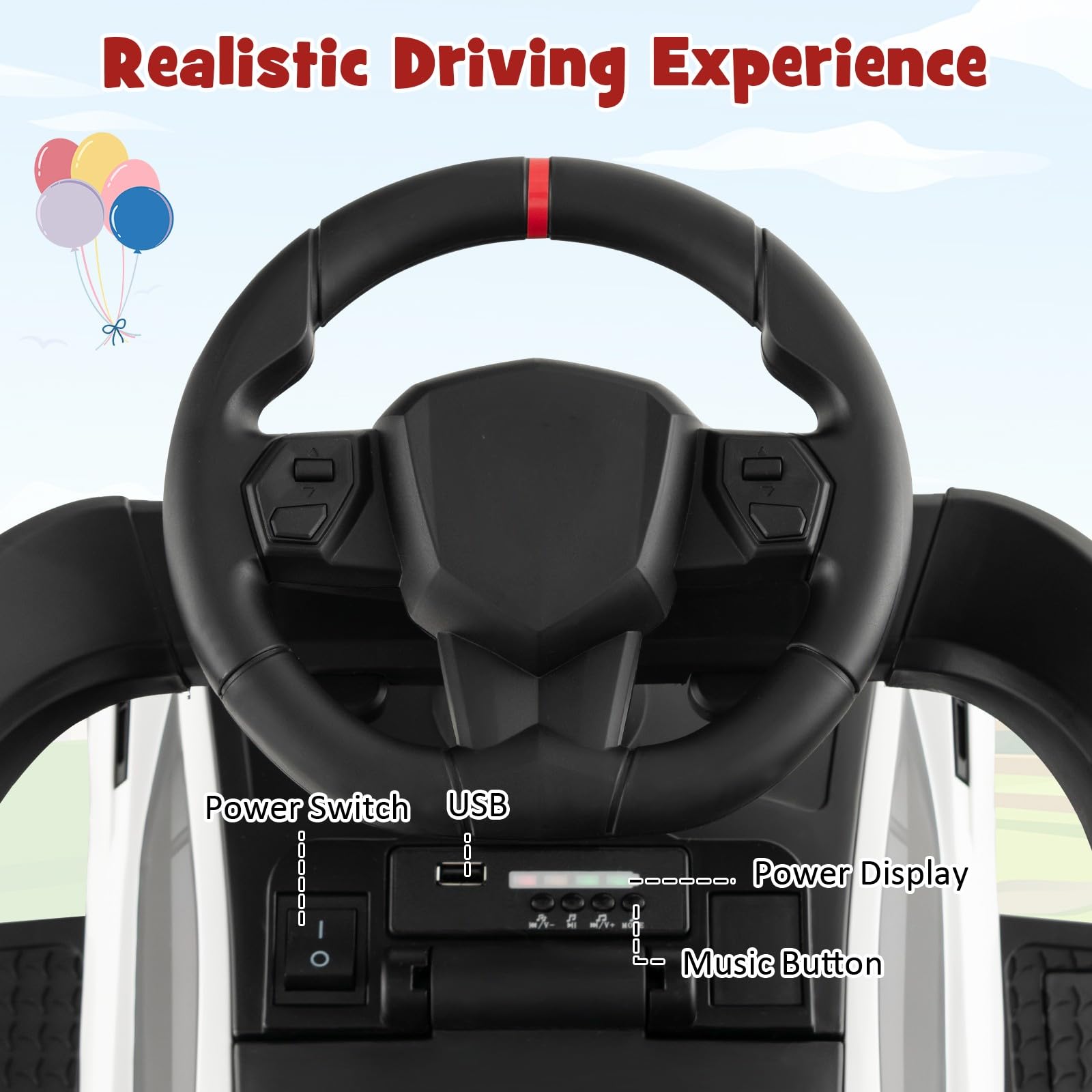 INFANS 3 in 1 Ride on Push Car, Licensed Lamborghini Baby Stroller Sliding Walking Car with Push Handle