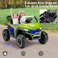 INFANS 2 Seater Kids Ride on UTV, 12V Electric Truck Car with Remote Control, Battery Powered Vehicle