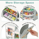 INFANS Grocery Store Playset, Kids Play Store, Wooden Supermarket Playset, Pretend Play Store Gift for Toddler