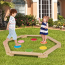 INFANS Montessori Wooden Balance Beam Stepping Stones for Kids, 12 Piece Obstacle Course for Playroom