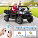 INFANS 2 Seater Ride on UTV, 12V Kids Electric Vehicle Dump Truck, Toddlers Battery Powered Car with Music