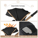 INFANS 2 in 1 Baby Stroller, Folding Newborn Pram Convertible Stroller High Landscape Shock Absorption