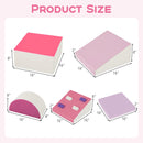 INFANS Climbing Toys for Toddlers, 6 Pieces Baby Foam Blocks Soft Play Set, Indoor Kids Climb and Crawl Sliding Structure
