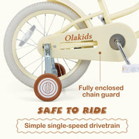 INFANS Kids Bike, 12 14 16 18 Inch Toddlers Bike with Removable Training Wheels, Children's Bicycle