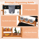 INFANS Mud Kitchen for Kids Outdoor, Wooden Toddler Play Kitchen with Cooking Accessories, Toy Playset for Backyard Garden