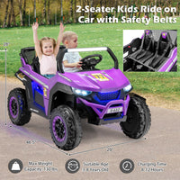 INFANS 2 Seater Kids Ride on UTV, 12V Electric Truck Car with Remote Control, Battery Powered Vehicle