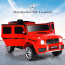 INFANS Licensed Mercedes Benz G63 Kids Ride on Car, 12V Electric Vehicle, Battery Powered for Children Boy Girl