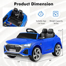 INFANS Licensed Audi SQ8 Ride on Car, Battery Powered Electric Vehicle for with Remote Control, Adjustable Music, LED Lights