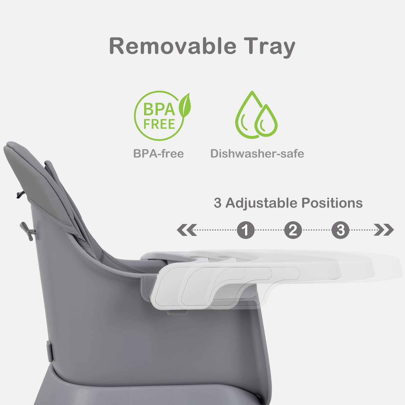 INFANS 9 in 1 High Chair, Convertible Baby Highchair, Table and Chair Set Building Block Infant Dining Booster Seat