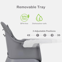 INFANS 9 in 1 High Chair, Convertible Baby Highchair, Table and Chair Set Building Block Infant Dining Booster Seat