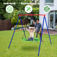 INFANS 660lbs 40 Inch Saucer Tree Swing, Round Flying Swing Seat for Kids, Outdoor Round Platform Swing