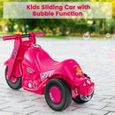 INFANS Ride on Push Car, Foot-to-Floor Sliding Car for Toddlers Kids Motorcycle with Bubble Maker, 3 Wheels Ride on Toys