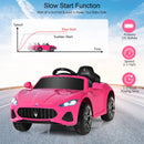 Pink Licensed Maserati Electric Vehicle with Remote Control