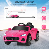 Pink Licensed Maserati Electric Vehicle with Remote Control