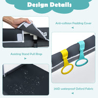 INFANS Baby Playpen, 50’’x50’’ Foldable Large Baby Playard, Indoor Outdoor Kids Activity Center Baby Fence