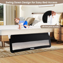 INFANS Bed Rail for Toddlers, 59" Foldable Safety Baby Crib Rail Fit for Kids Twin, Extra Long Swing Down Bed Guardrail for Convertible Crib, Queen, Full, King Mattress Side Guard
