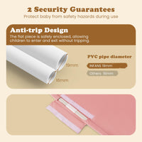 INFANS Kids Play Tent, Large Size Playhouse with Star Light Windows, Indoor Outdoor Princess Tents Castle for Toddlers