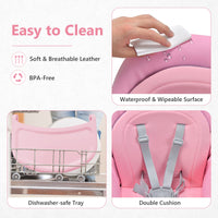INFANS 8 in 1 Baby High Chair, Convertible Highchair for Babies and Toddlers, Infant Dining Booster Seat, Kids Stool Table Chair Set