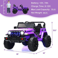 INFANS Kids Ride on Car Truck with 2.4G Remote Control, 12V Battery Powered Electric Cars for Kids