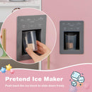 INFANS Kids Kitchen Playset, Toddler Wooden Kitchen Pretend Cooking Toy Set with Coffee Maker
