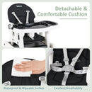 INFANS 5 in 1 Baby High Chair, Convertible Toddler Table Chair Set, Rocking Chair, Multi-Function Seat with Lockable Universal Wheels