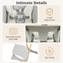 INFANS Baby High Chair, High Chairs for Babies & Toddlers, Convertible Quick Folding Portable Highchair