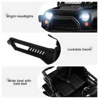 12V Electric Vehicle Car with Remote Control, Toddlers Battery Powered Toy with 2 Speeds, Spring Suspension INFANS