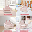 INFANS Kids Sofa, Children Armrest Chair with Sturdy Wood Construction and Dutch Velvet