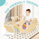 INFANS Climbing Toys for Toddlers, 3 in 1 Pikler Montessori Wooden Arch Climber Rocker Ladder, Indoor Kids Activity Climb Toy