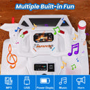 INFANS Ride on Car, 6V Electric Toy for Kids with Radar, Rocket, MP3, USB, Horn, 4-Wheeler Battery Powered Quad Gift for Toddlers