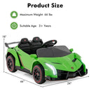 INFANS 2 Seater Kids Ride on Car, 12V 4WD Licensed Lamborghini Veneno Powered Electric Vehicle with Rocking Mode, Remote Control