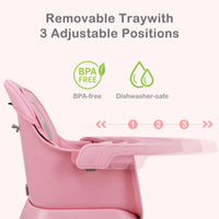 INFANS 9 in 1 High Chair, Convertible Baby Highchair, Table and Chair Set Building Block Infant Dining Booster Seat