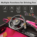 INFANS 2 Seater Kids Ride on Car, 12V 4WD Licensed Lamborghini Veneno Powered Electric Vehicle with Rocking Mode, Remote Control