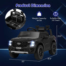 INFANS Licensed Ford Ranger Ride on Pickup Truck by INFANS, 12V Battery Powered Electric Vehicle for Kids with Remote Control