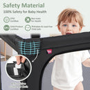 INFANS Foldable Baby Playpen with Mat, Large Baby Play Yard for Infant with 50 Ocean Balls, Fence Toddler Activity Center