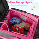 INFANS 3 in 1 Ride on Push Car, Licensed Lamborghini Baby Stroller Sliding Walking Car with Push Handle