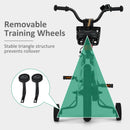 INFANS Kids Bike 12 Inch Toddlers Bike with Training Wheels Basket Adjustable Seat Handbrake and Coaster Brake