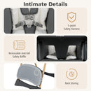 INFANS Baby High Chair, High Chairs for Babies & Toddlers with Adjustable Height, Easy to Clean Convertible Quick Folding
