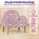 INFANS Kids Sofa with Glow in The Dark, Toddler Armchair Couch, Upholstered Comfy Foam Children Chair for Kindergarten Playroom