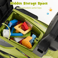 INFANS 3 in 1 Ride on Push Car, Licensed Lamborghini Baby Stroller Sliding Walking Car with Push Handle