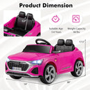 INFANS Licensed Audi SQ8 Ride on Car, Battery Powered Electric Vehicle for with Remote Control, Adjustable Music, LED Lights
