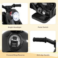 INFANS Kids Motorcycle, 6V Electric Ride on Car with Automatic Bubble Function for Children, Toddler Ages 3+