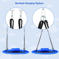 INFANS 660lbs 40 Inch Saucer Tree Swing, Round Flying Swing Seat for Kids, Outdoor Round Platform Swing