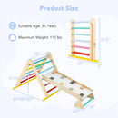 INFANS Pikler Triangle Set 7 in 1 Climbing Toys for Toddlers Foldable Baby Wood Montessori Jungle Gym