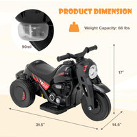 INFANS Kids Motorcycle, 6V Electric Ride on Car with Automatic Bubble Function for Children, Toddler Ages 3+