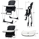 INFANS 4 in 1 High Chair�CBooster Seat, Convertible Highchair, Installation-Free,Simple Fold for Baby, Infant& Toddler