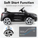 INFANS Licensed Audi SQ8 Ride on Car, Battery Powered Electric Vehicle for with Remote Control, Adjustable Music, LED Lights