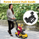 INFANS 3 in 1 Ride on Push Car, Licensed Lamborghini Baby Stroller Sliding Walking Car with Push Handle